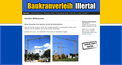 Desktop Screenshot of baukranverleih.com
